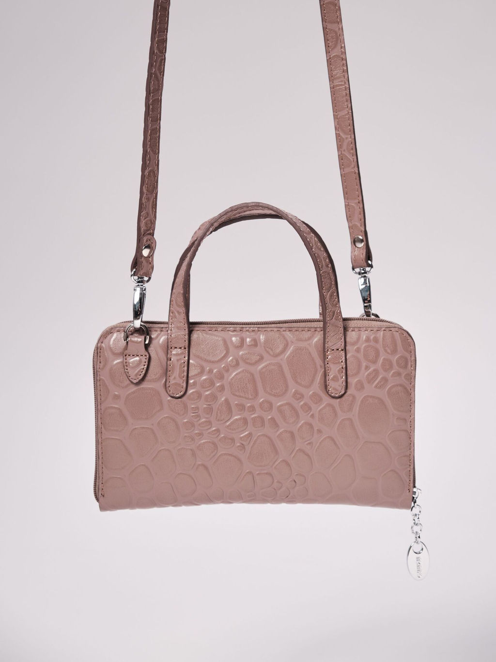 Сумка кожаная Azaro 30850 фиолетовый шопот