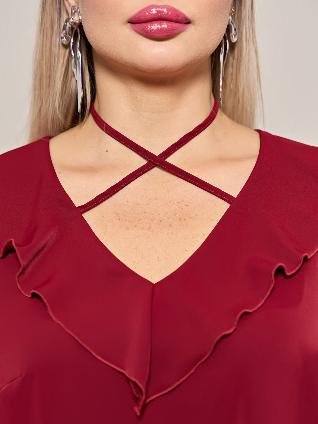 Блузка 0059-26 алый - Dora фото 162