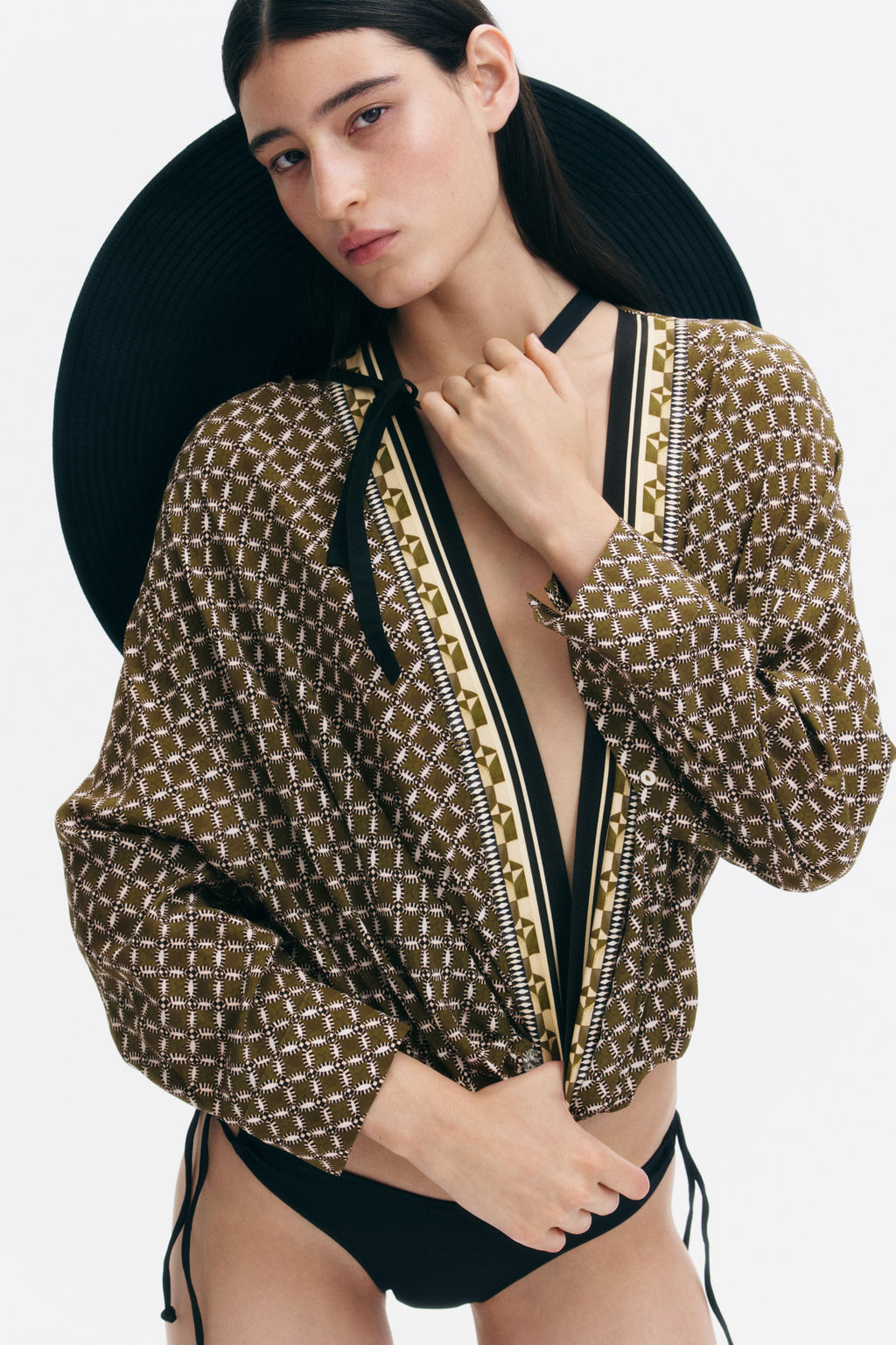 Blusa de viscosa con dise?o cruzado - H&m фото 2