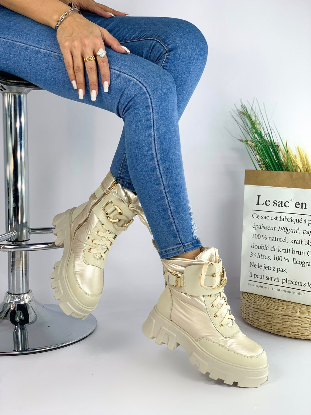 Дутики D 1083 bege - Pirochi фото 2