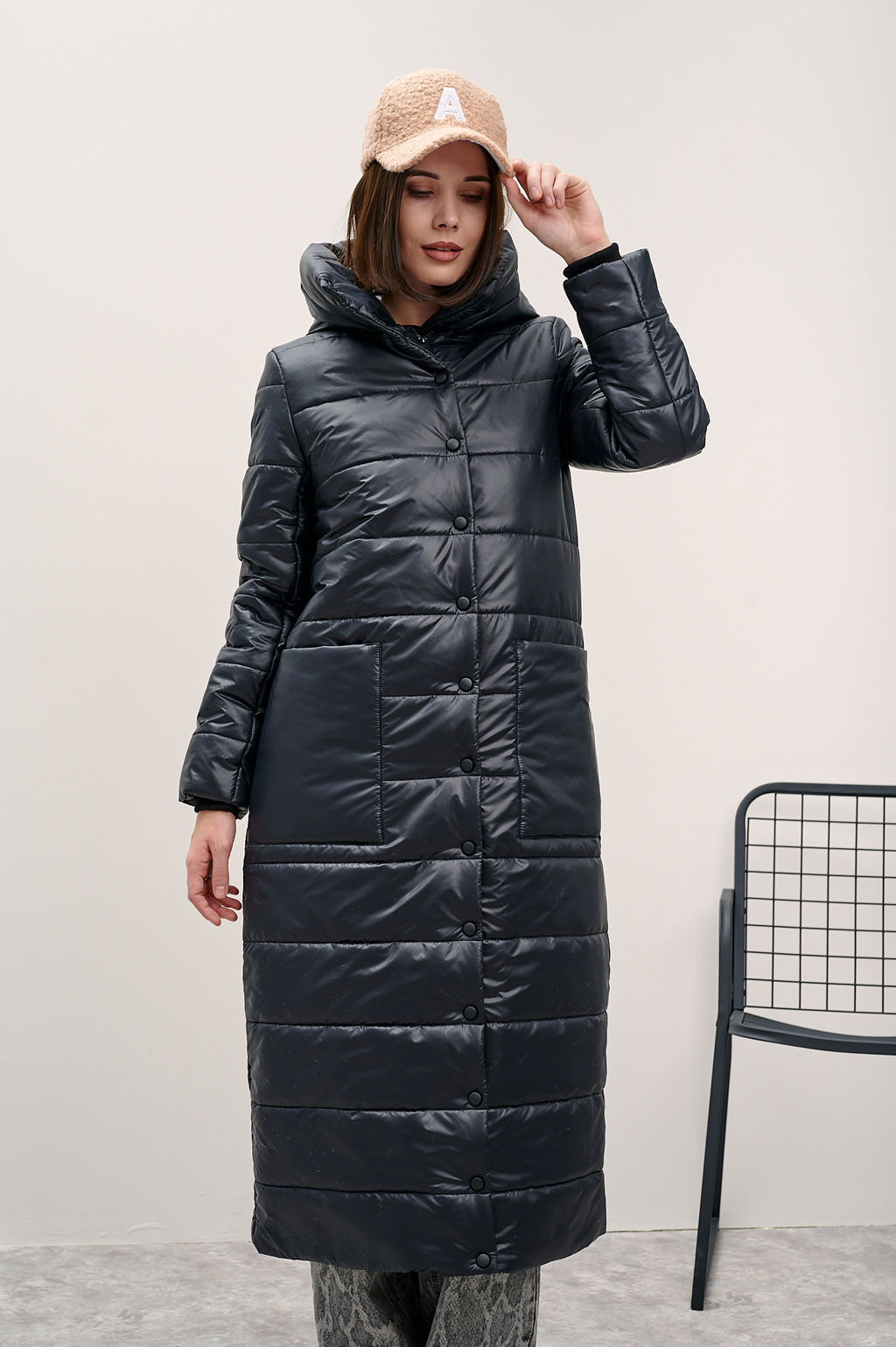 Пальто женское Лара черный - Yollochka фото 6
