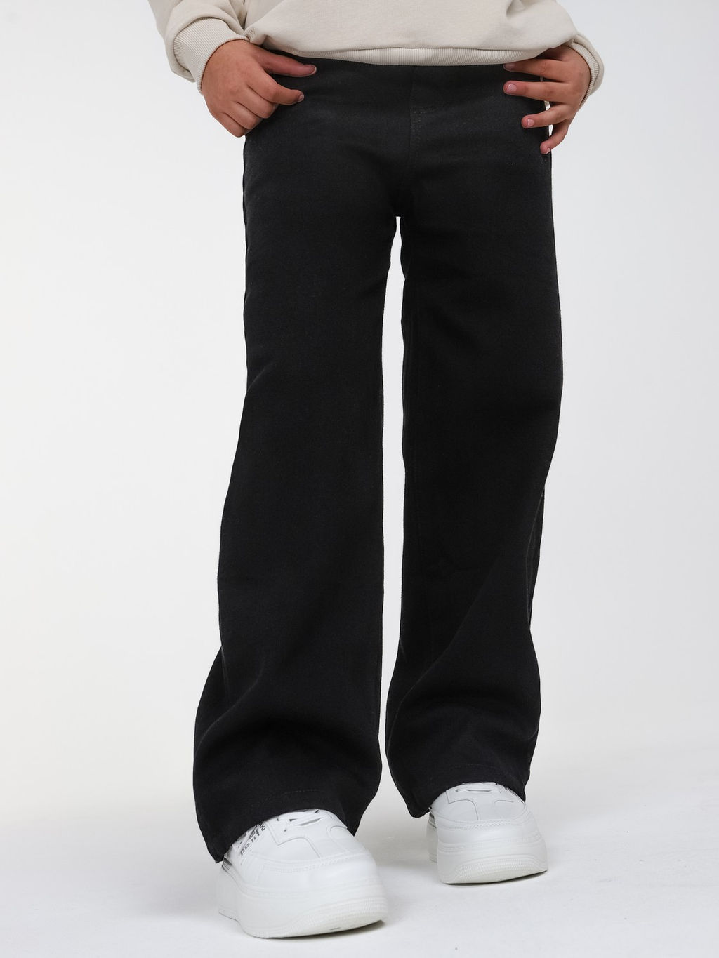 Джинсы-багги утеплённые для девочек - СИНЯЯ МОДА фото 15