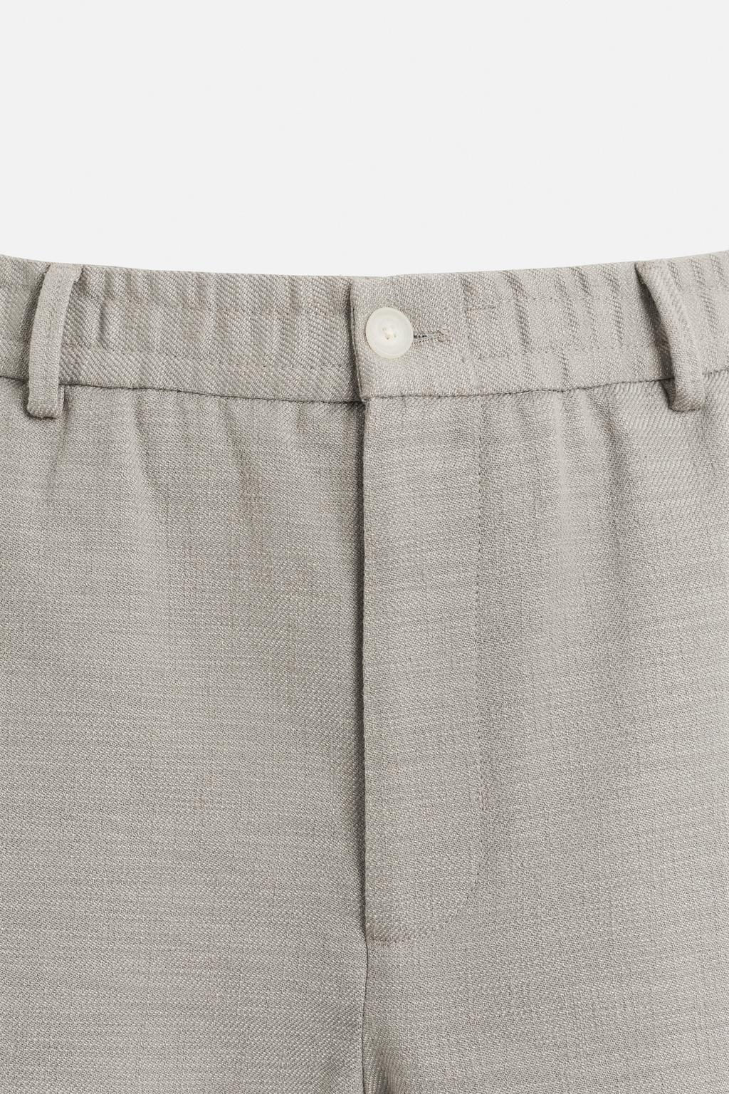 TEXTURED REGULAR FIT TROUSERS - Zara фото 29
