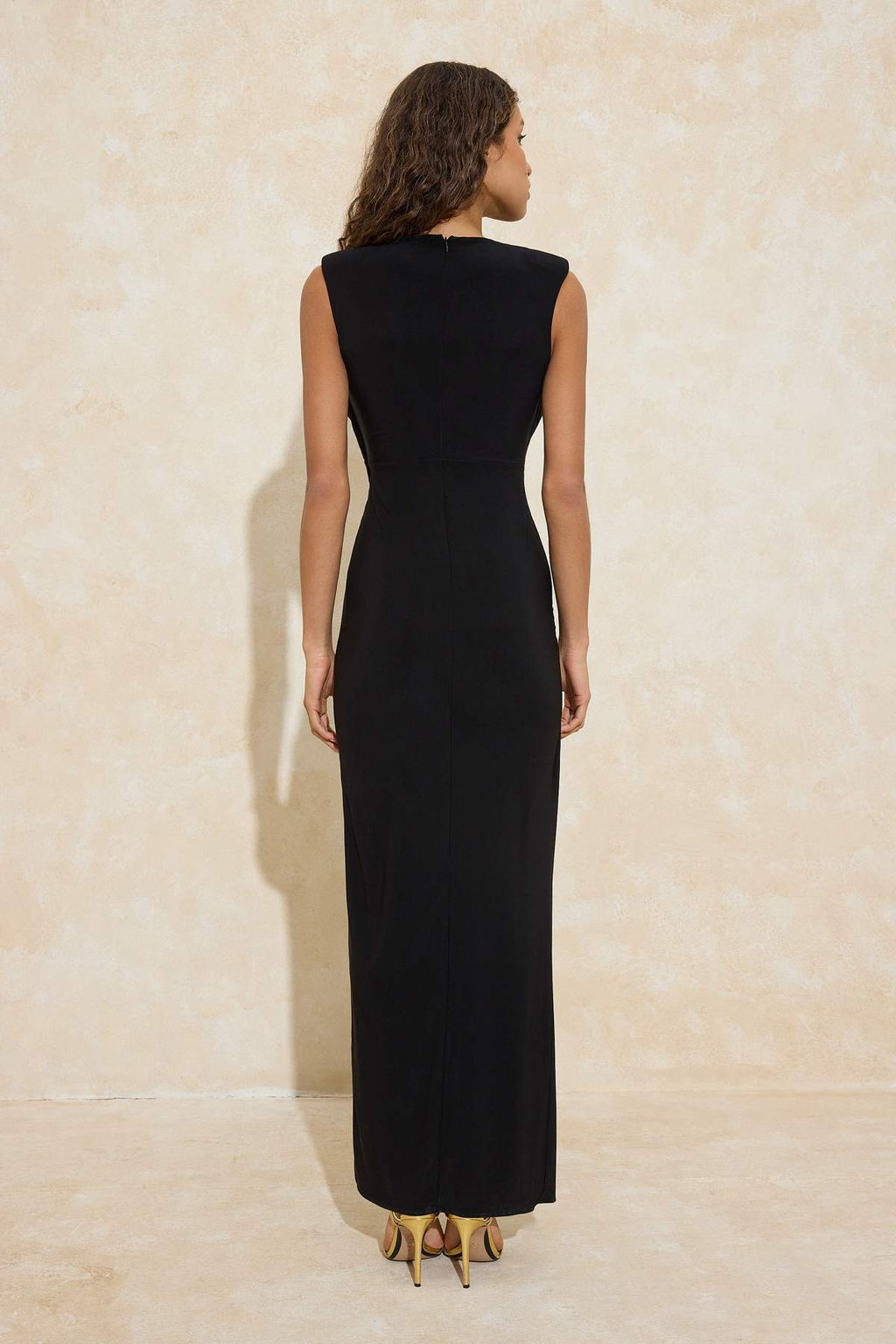 Siyah Duz Aksesuar Detayl? Maxi Abiye & Mezuniyet Elbise TPRSS26AE00026