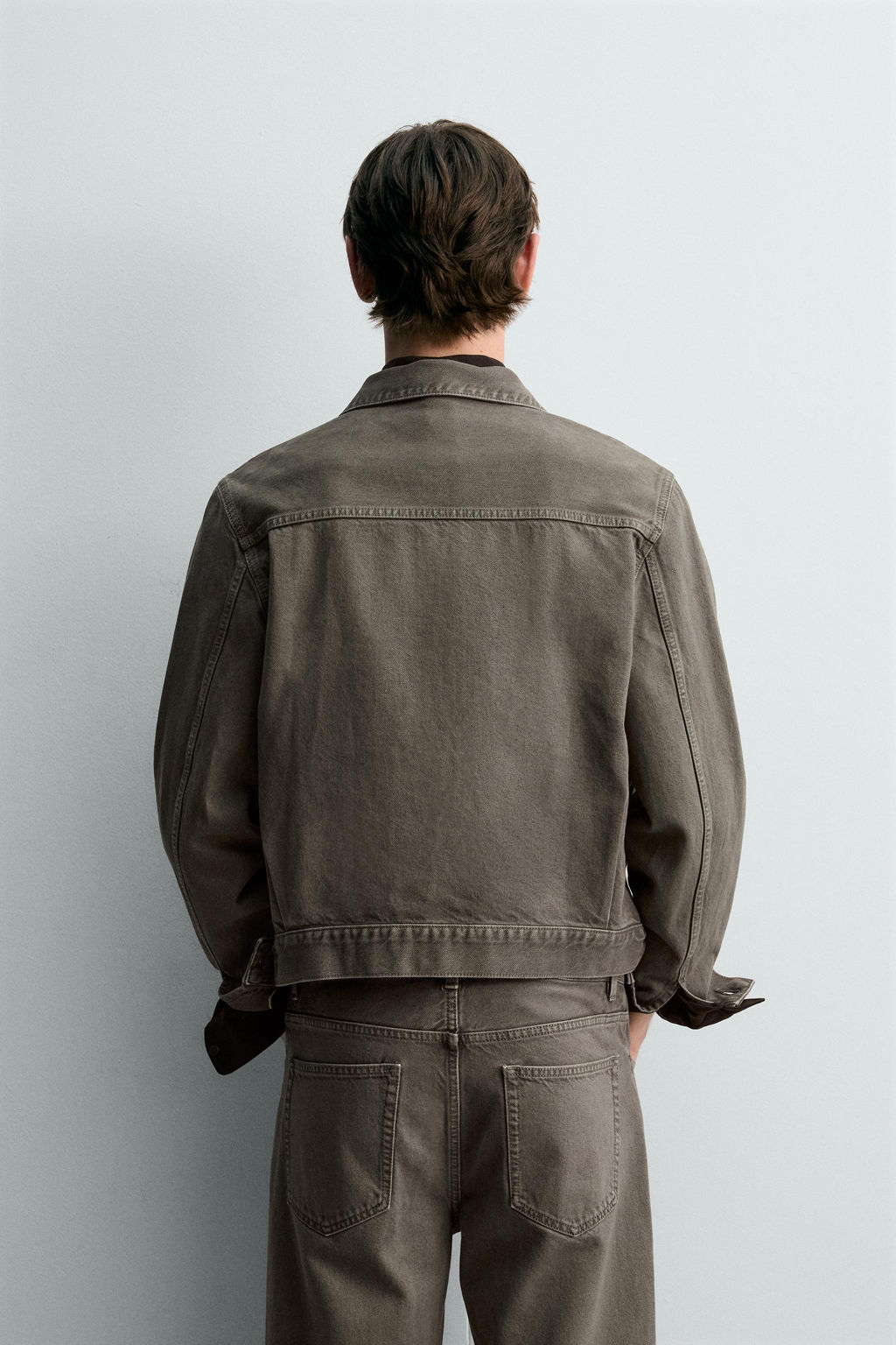 CAZADORA DENIM LIMITED EDITION / Verde gris - Zara фото 3