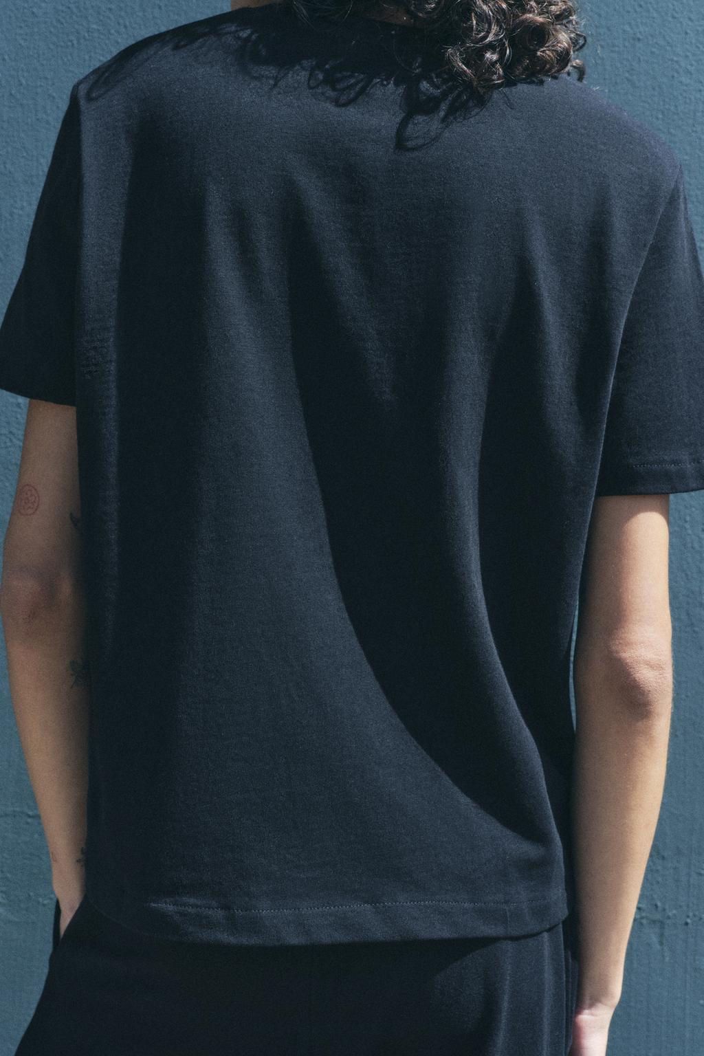 HEAVY COTTON T-SHIRT - Zara фото 53