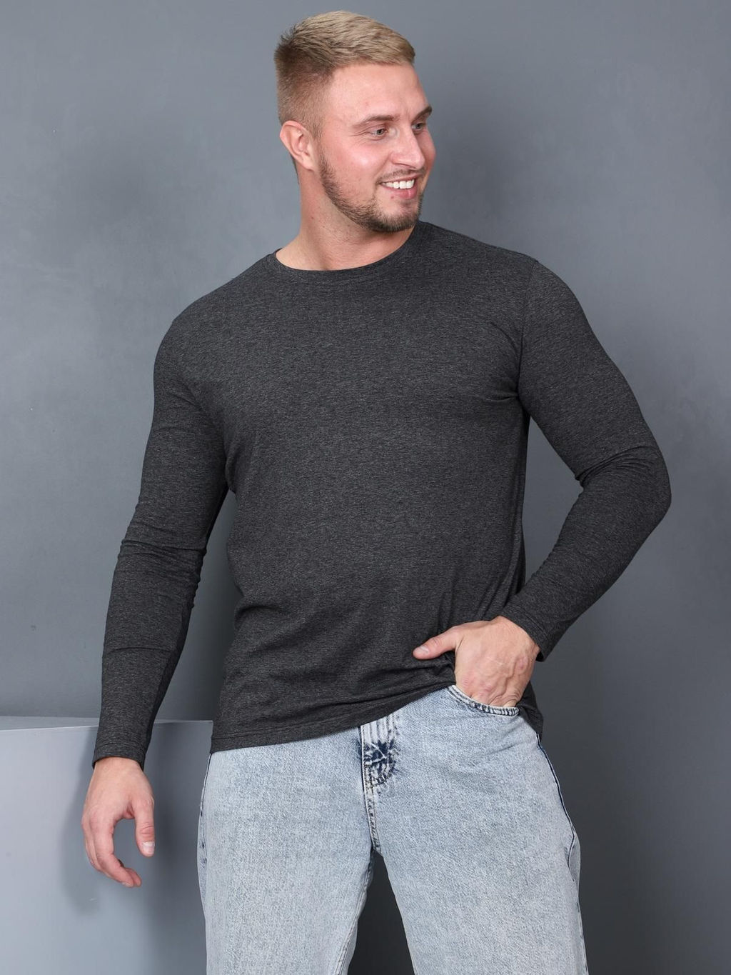IV-CAPRIZ Рейнир - лонгслив антрацитовый