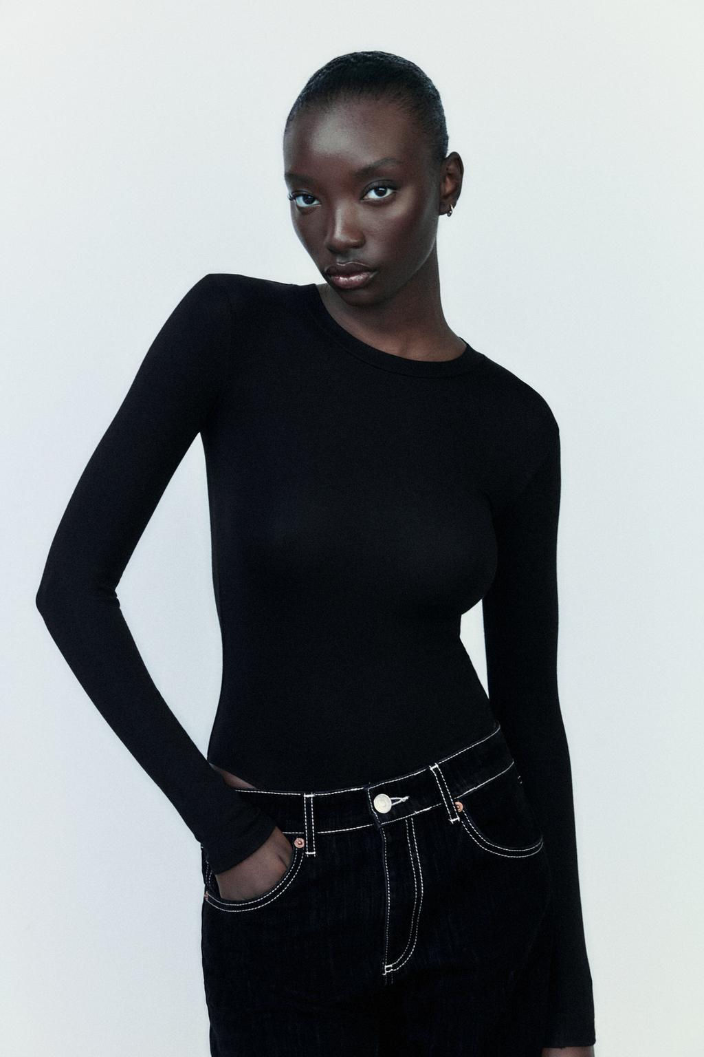 COTTON MODAL BODYSUIT - Zara фото 8