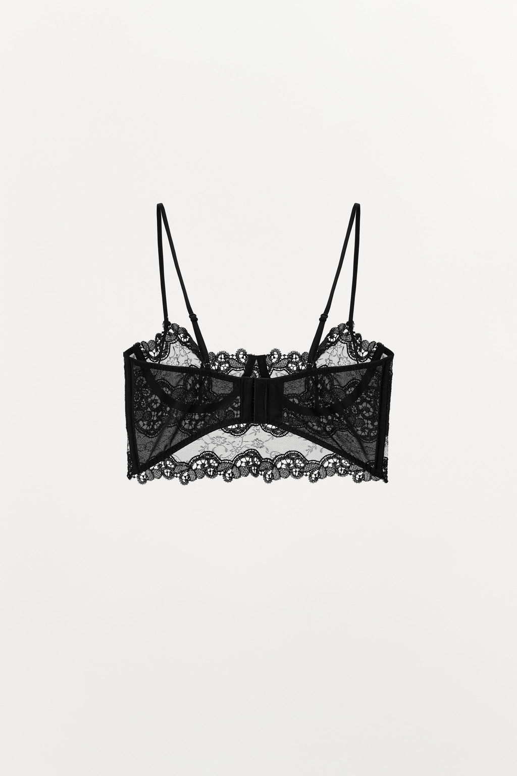 EMBROIDERED LACE UNDERWIRED BRALETTE - Zara фото 8