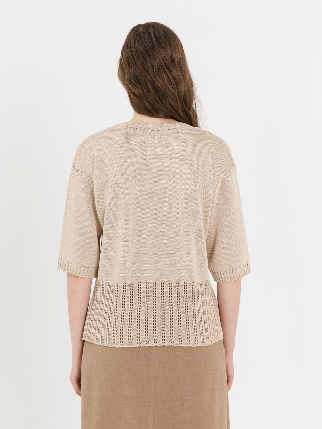 Блузка вязаная