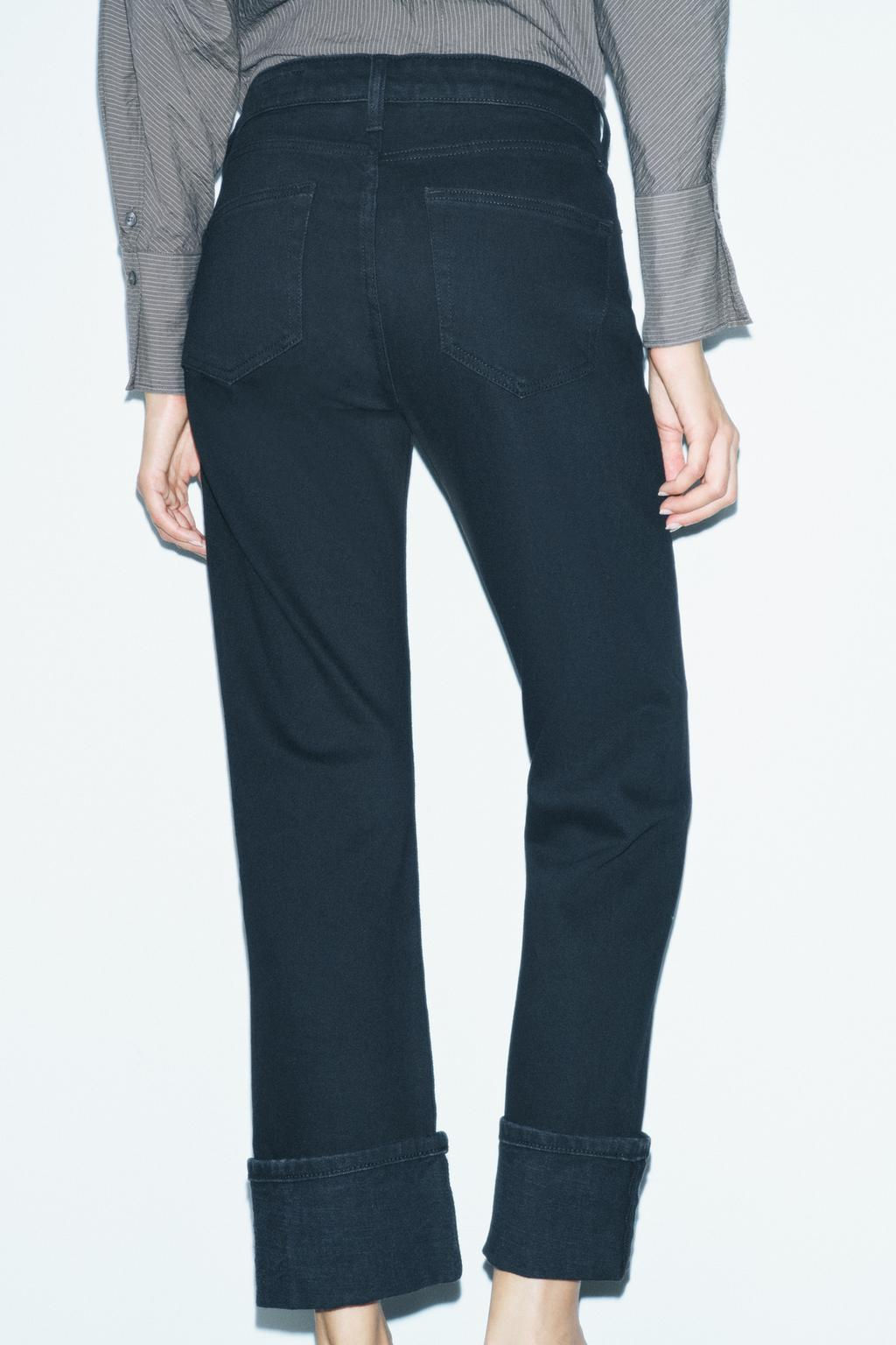 ZW COLLECTION SLIM MID-WAIST JEANS - Zara фото 5