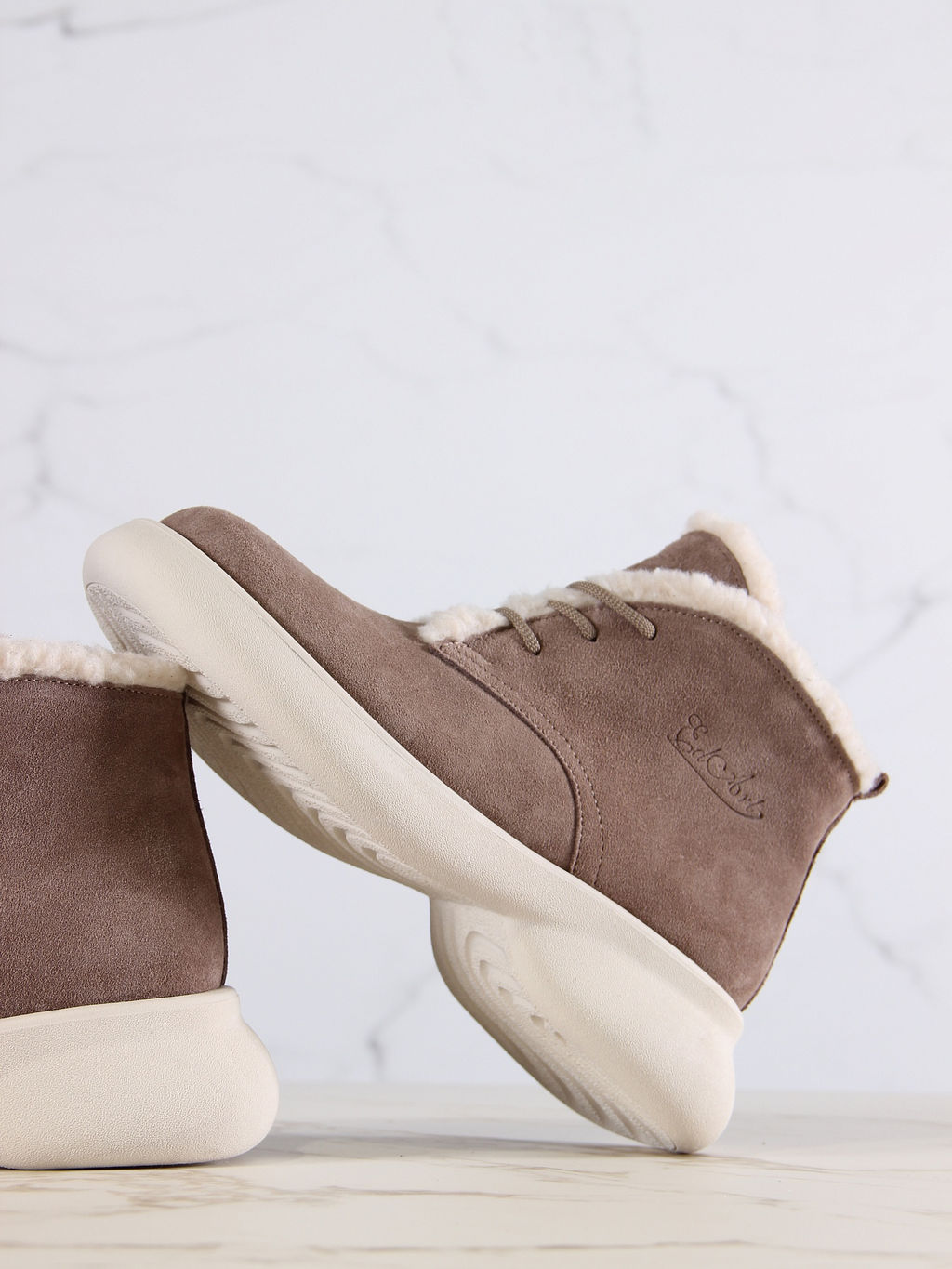 Ботинки 308.927be.Капучино замша з/мех