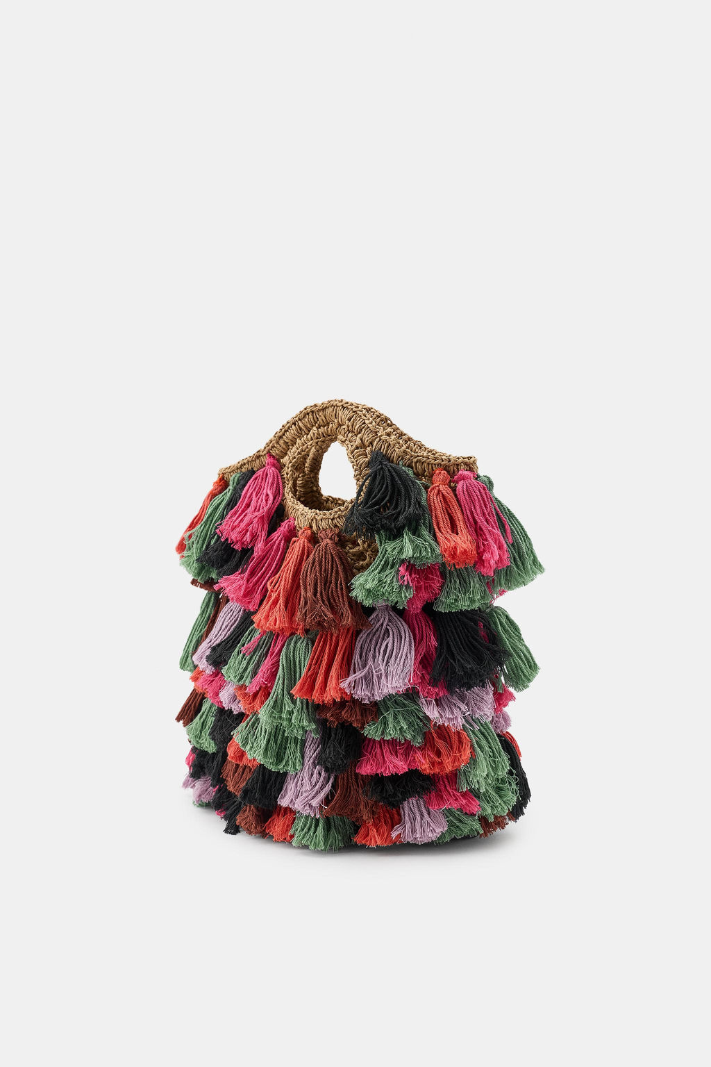 BOLSO COMBINADO POMPONES / Multicolor - Zara фото 4