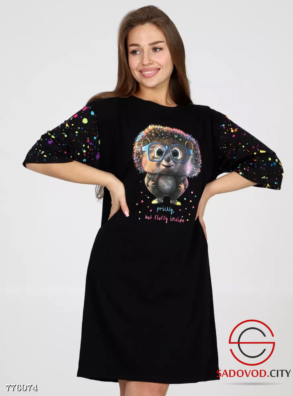 Женская туника с принтом - Bruno фото 2