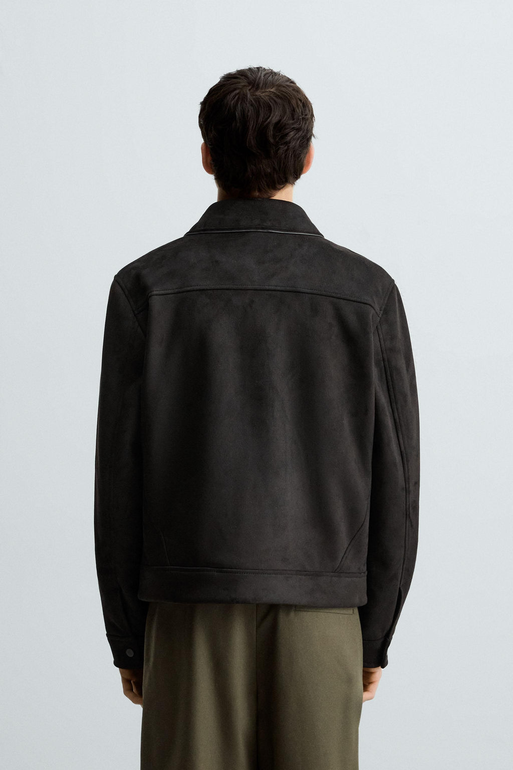 FAUX SUEDE REGULAR FIT JACKET - Zara фото 3