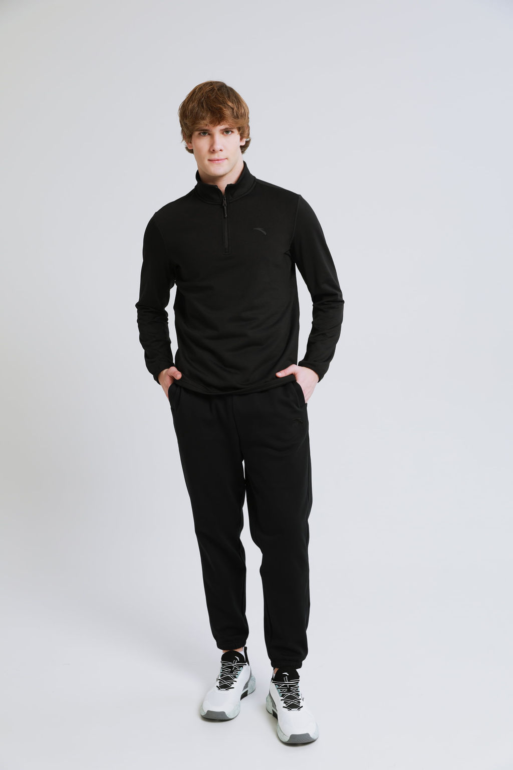 Лонгслив half-zip Чёрный - Anta фото 4