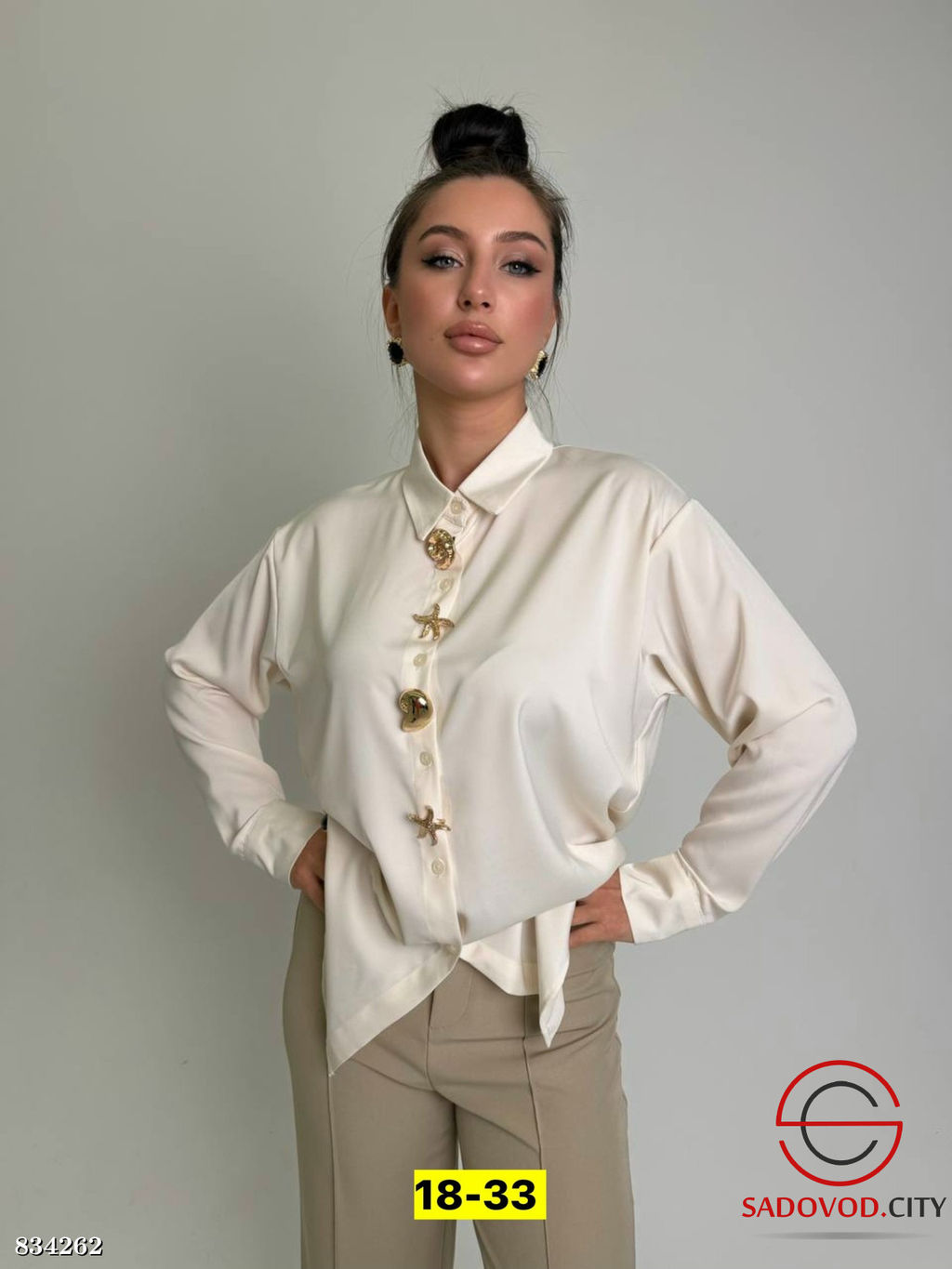 Рубашка женская из шелка - Bruno фото 2