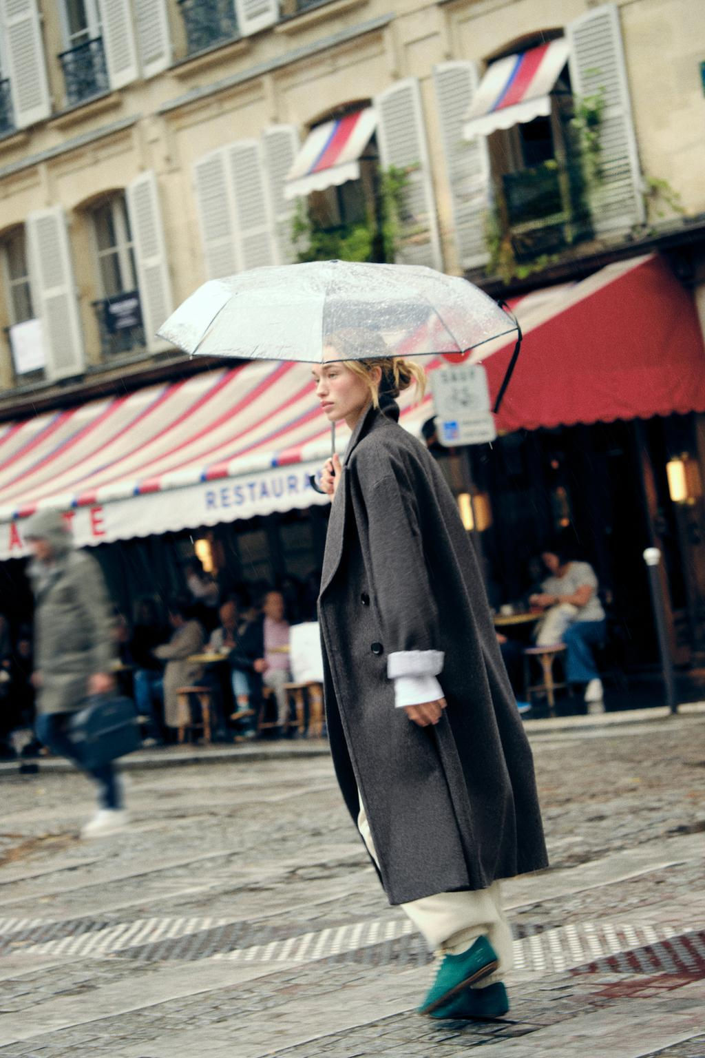 OVERSIZED DOUBLE-BREASTED COAT - Zara фото 3