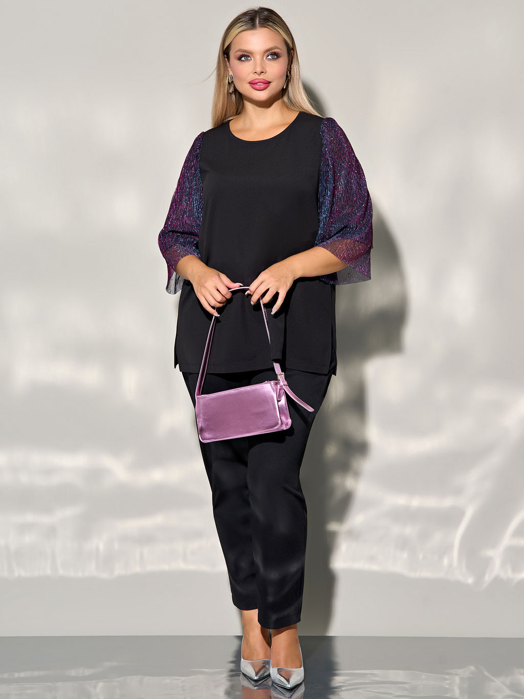 Футболка 0208-2 чёрный - Dora фото 109