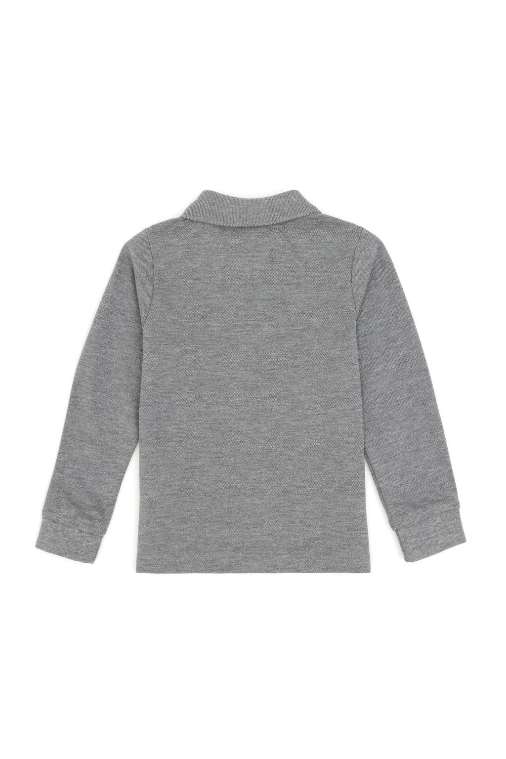 Серый меланжевый базовый свитшот для маленьких мальчиков Неожиданная скидка в корзине - U.s. polo assn фото 2