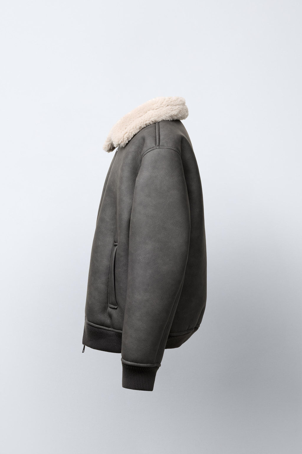 DOUBLE-FACED BOMBER JACKET - Zara фото 3