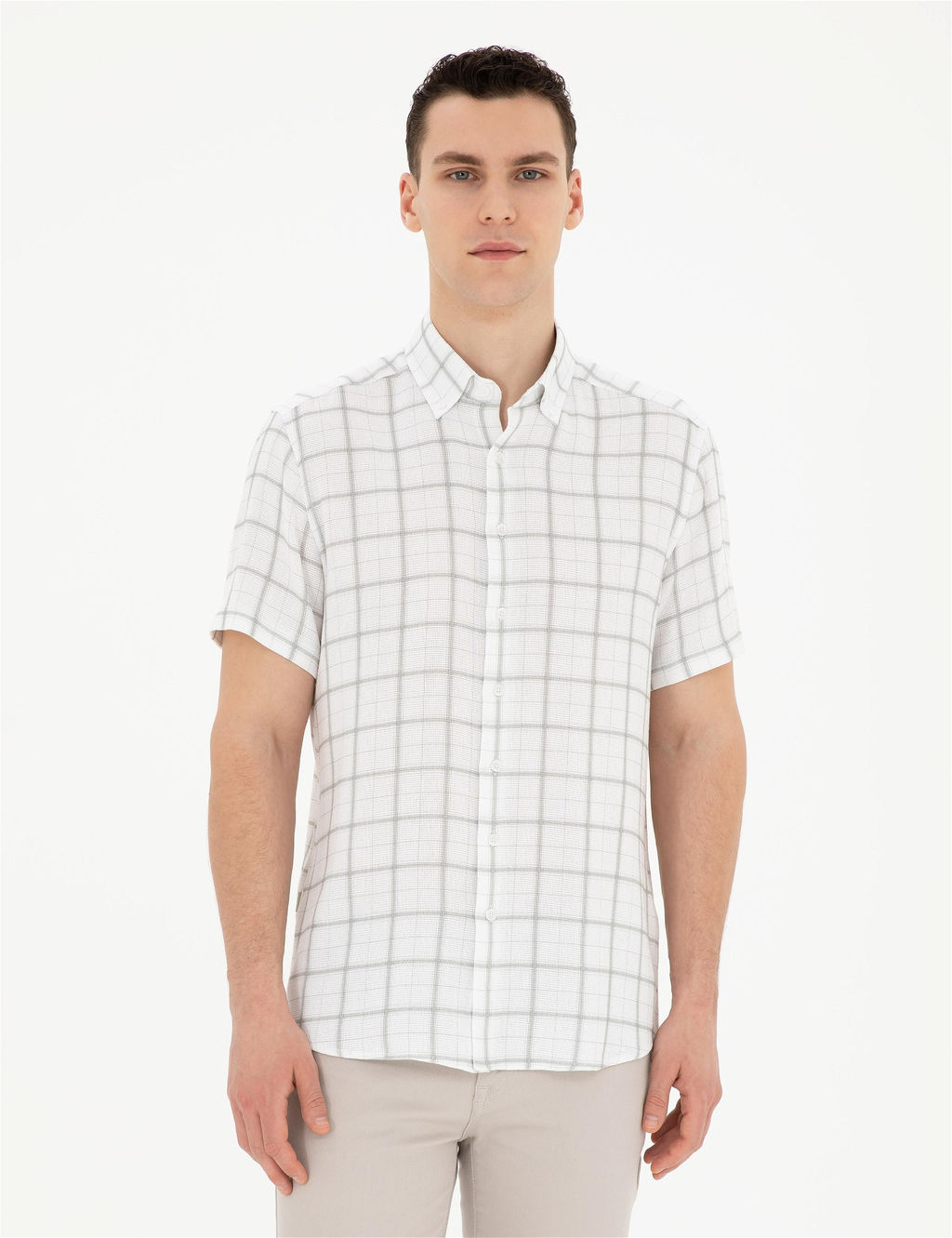 Ye_il Regular Fit K_sa Kollu G_mlek
