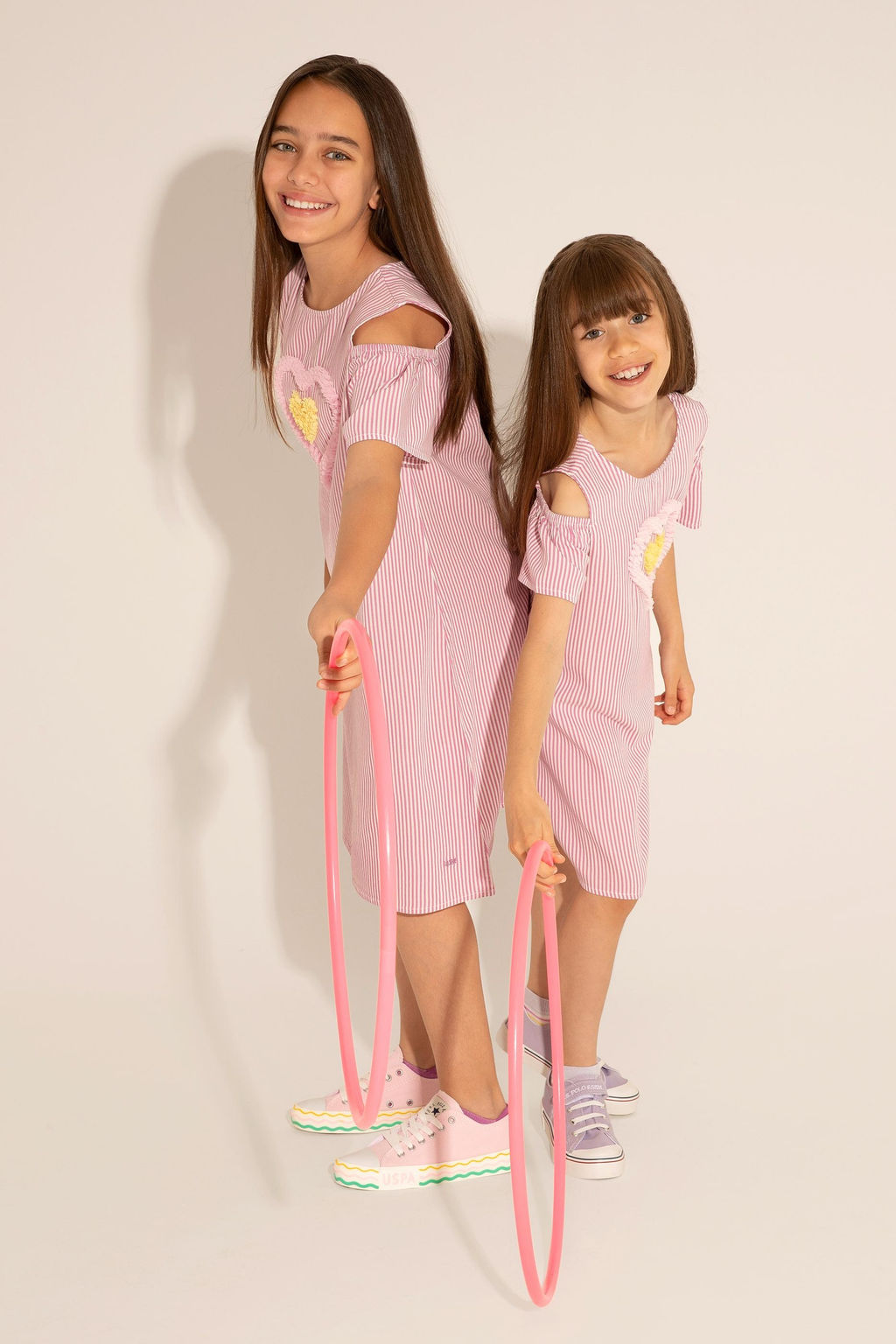 U. S. Polo Assn Тканое платье Магнолия для девочек с короткими рукавами - U.s. polo assn фото 5