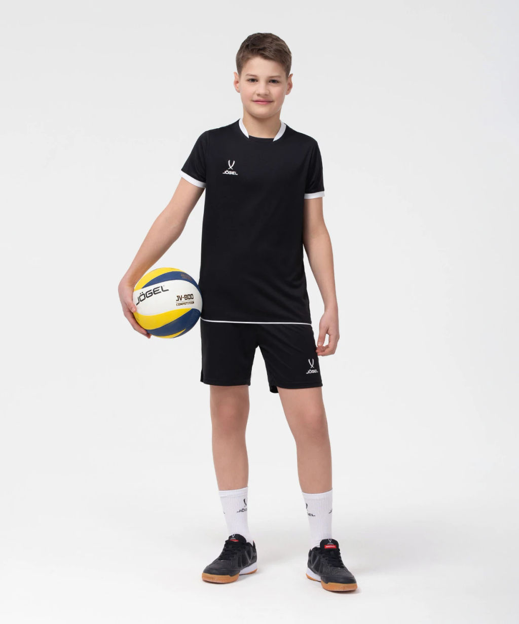 Футболка волейбольная JOGEL CAMP, черный, детский  фото 5