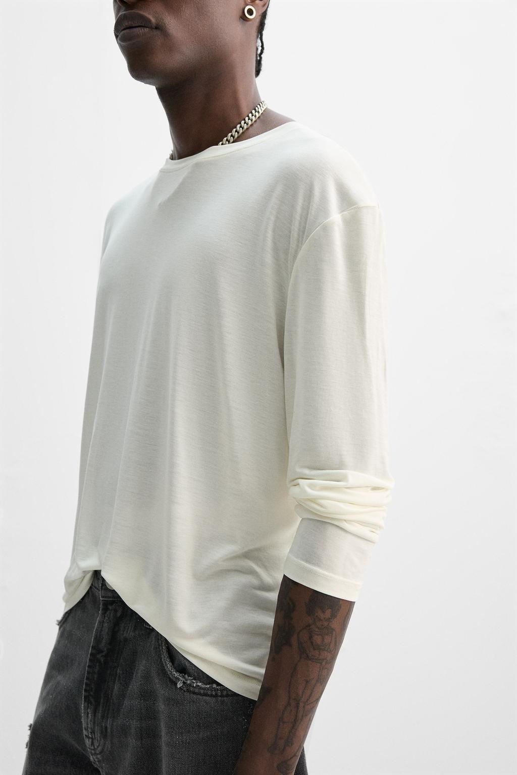LIMITED EDITION LYOCELL T-SHIRT - Zara фото 14