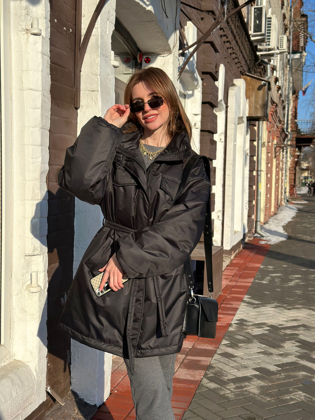 Куртка-парка женская, черная - Inzibe фото 9