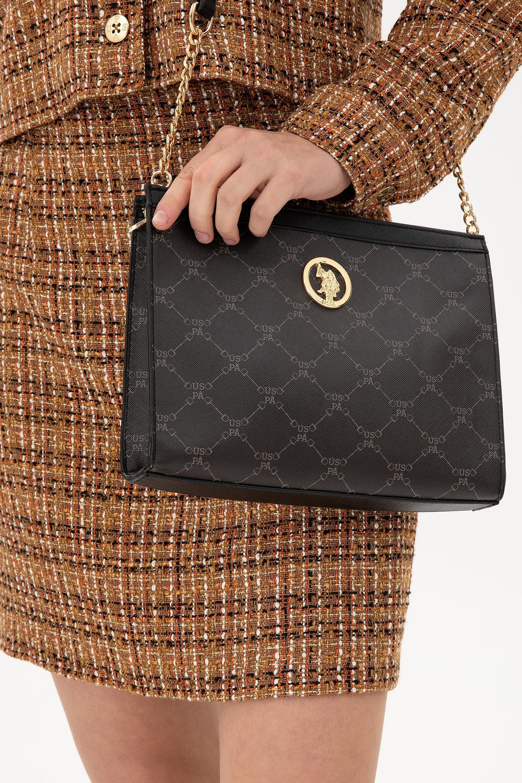 Женская черная сумка через плечо Неожиданная скидка в корзине - U.s. polo assn фото 2