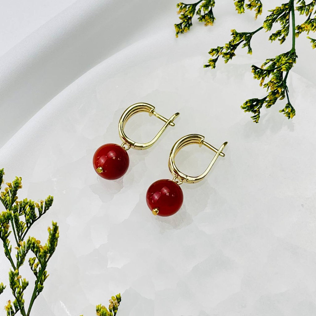 Серьги из Сердолика - Радуга самоцветов фото 2