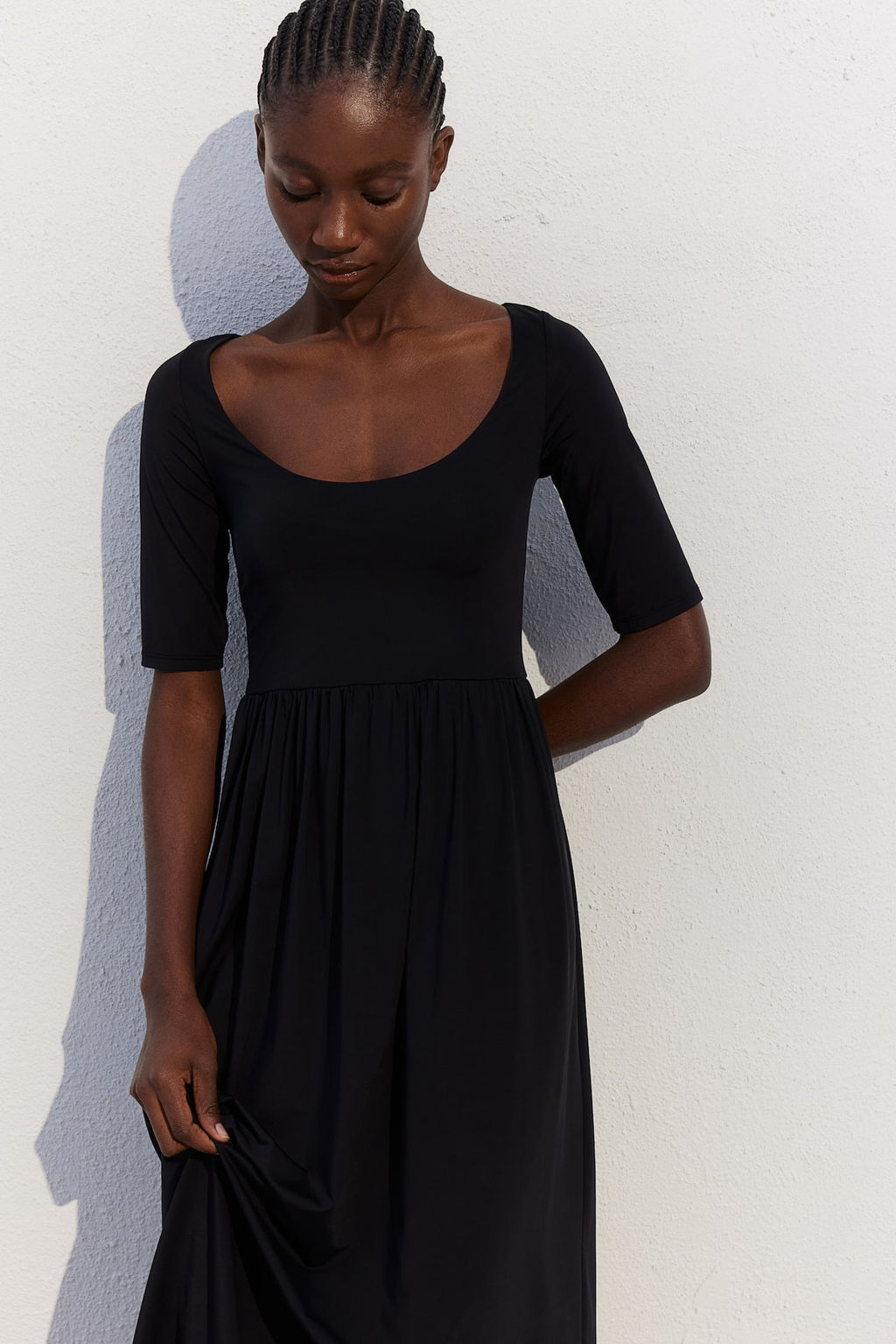 Vestido de punto con escote en U - H&m фото 2