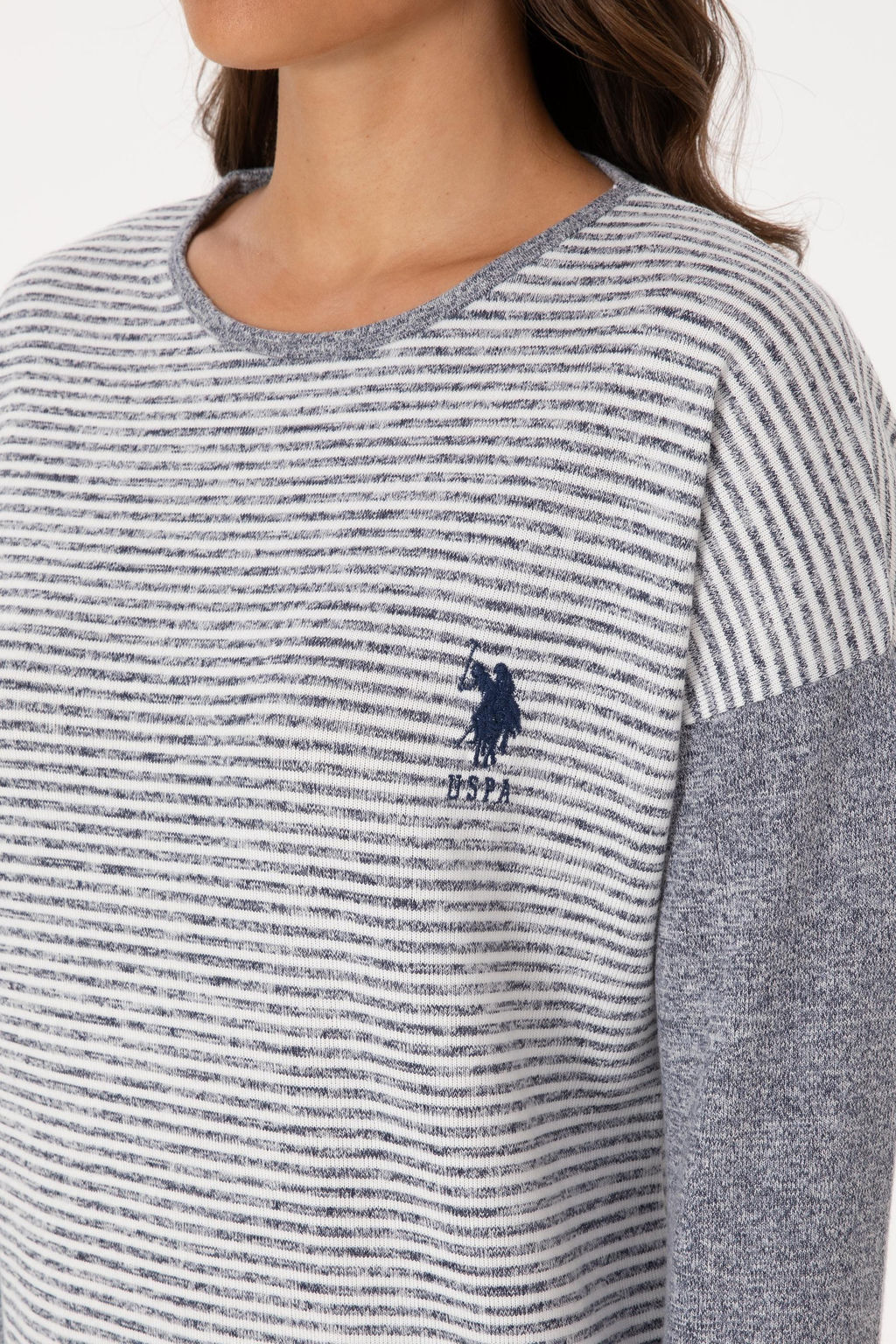 Kad_n Gri Melanj Pijama Tak_m_ - U.s. polo assn фото 7