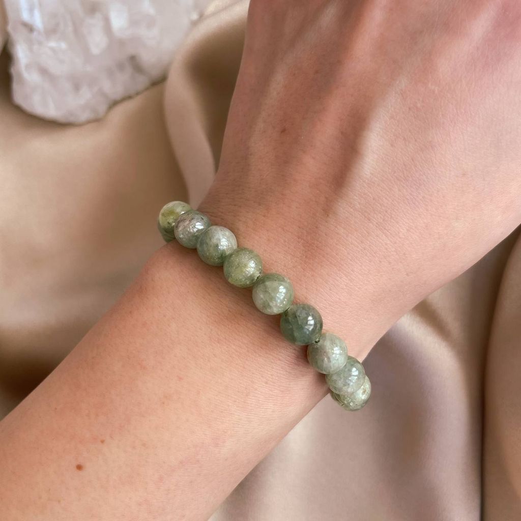 Браслет из Кианита зеленого 18,5 см - Радуга самоцветов фото 2