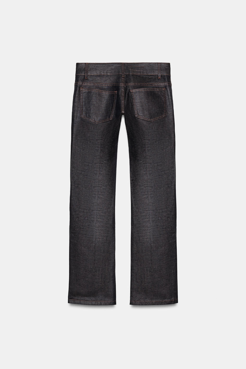 TRF WAXED LOW-RISE JEANS - Zara фото 8