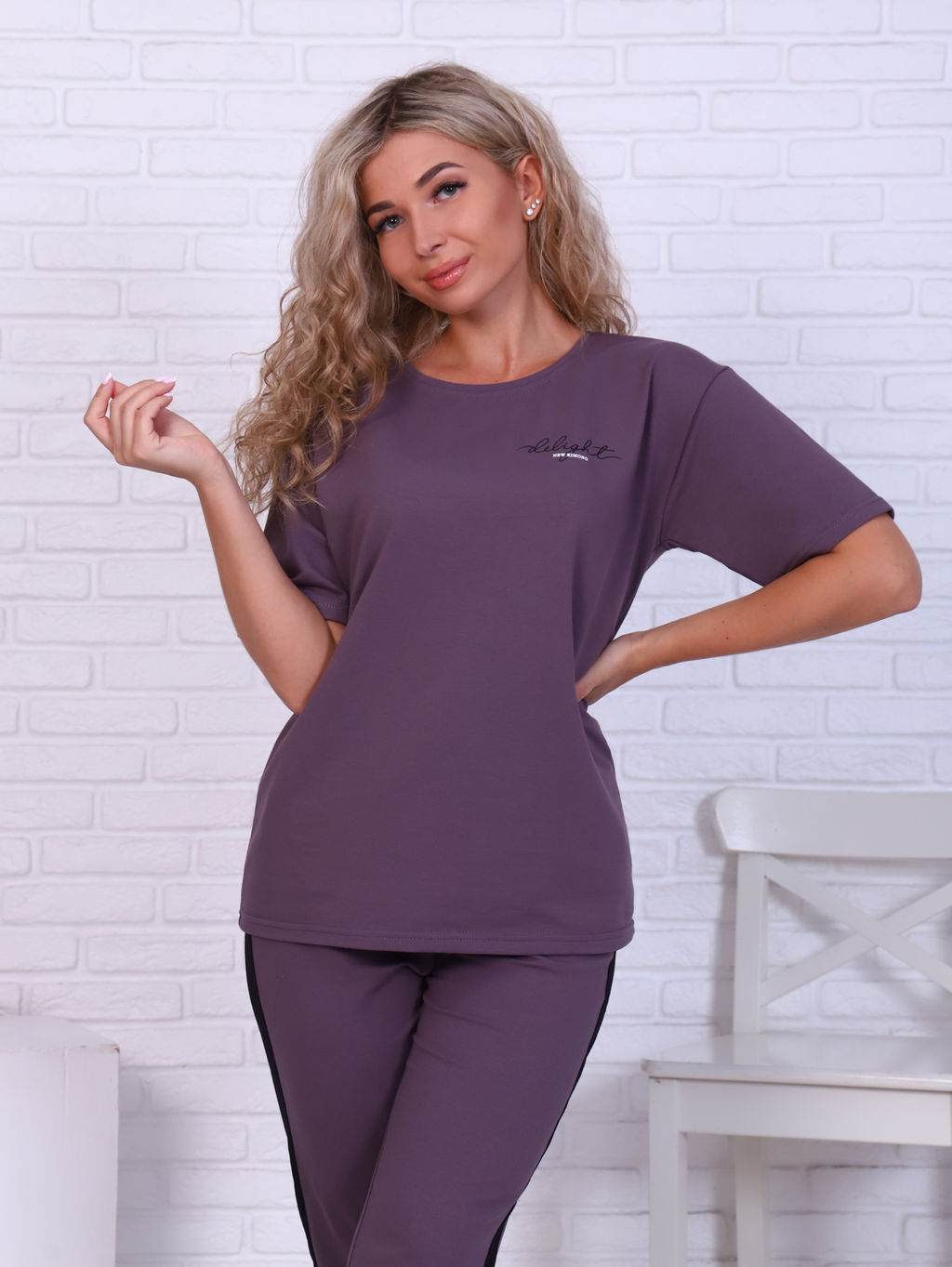 Костюм женский 5-316а (кофейно-серый)