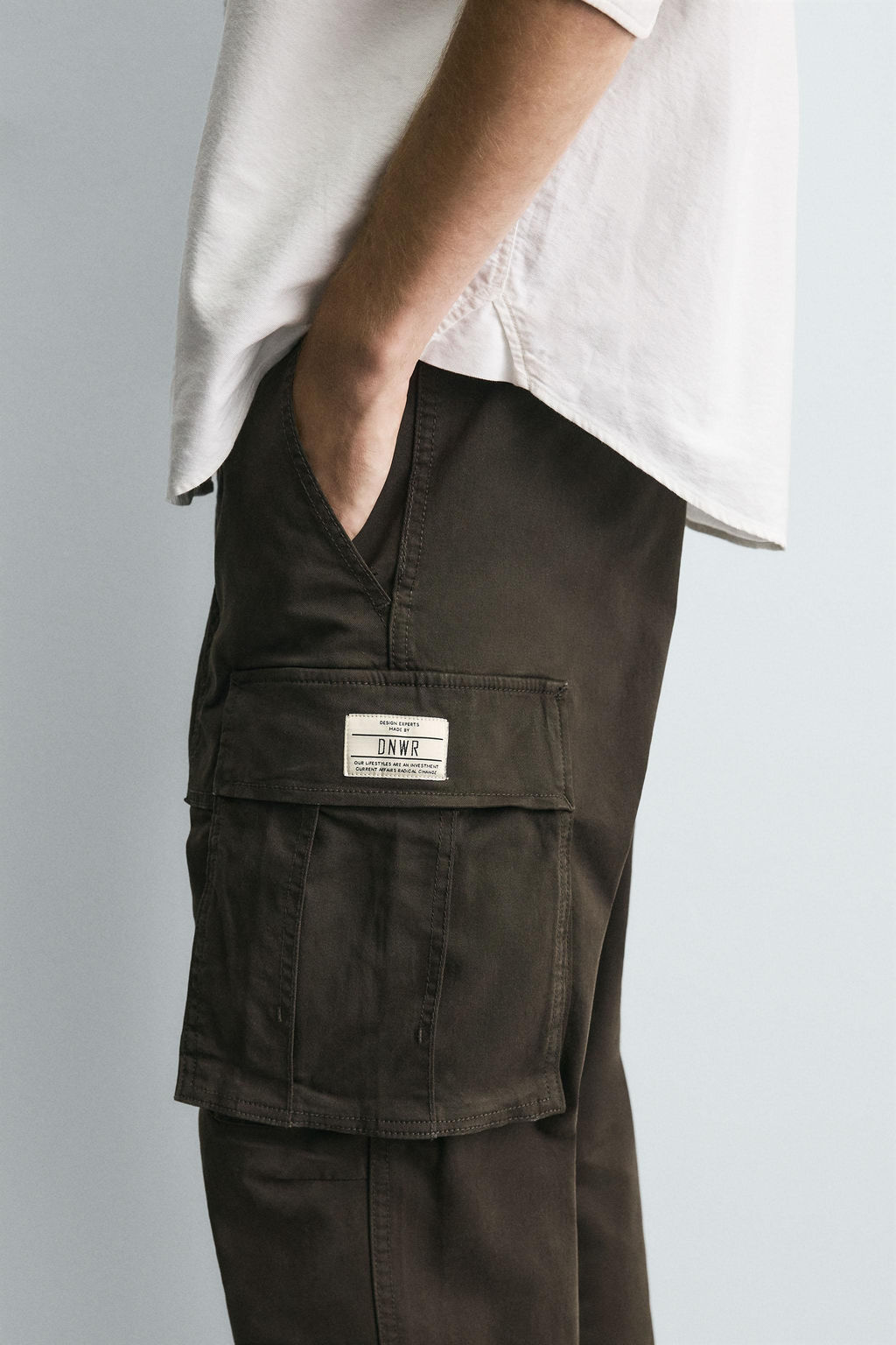 RELAXED FIT CARGO TROUSERS - Zara фото 5