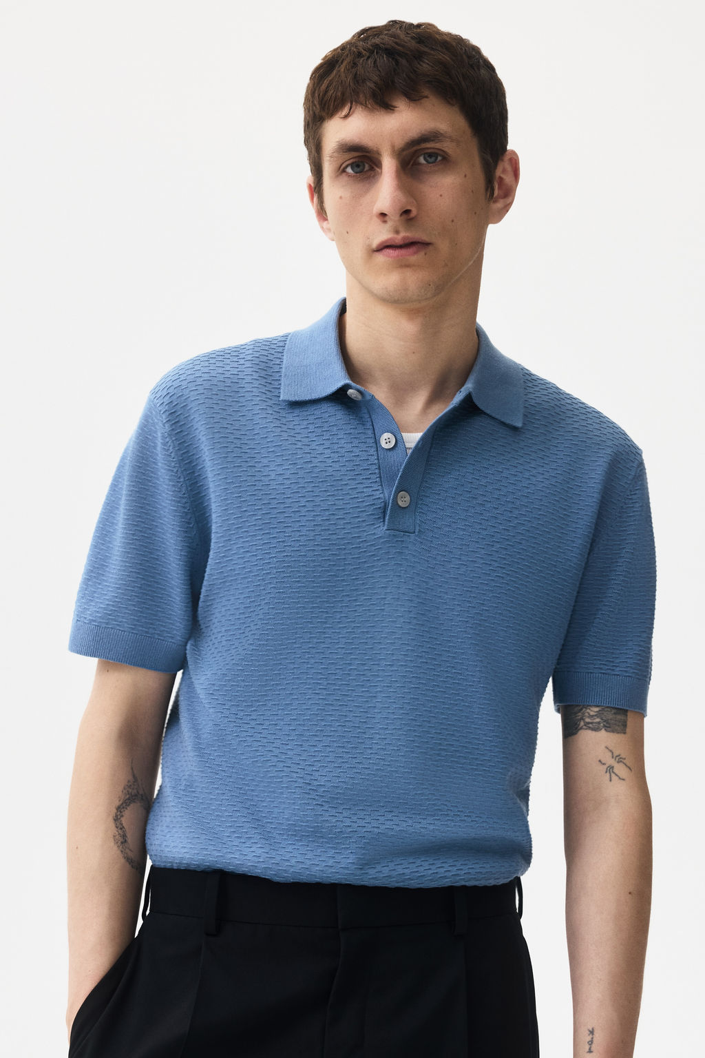 Polo texturizado Slim Fit - H&m фото 4