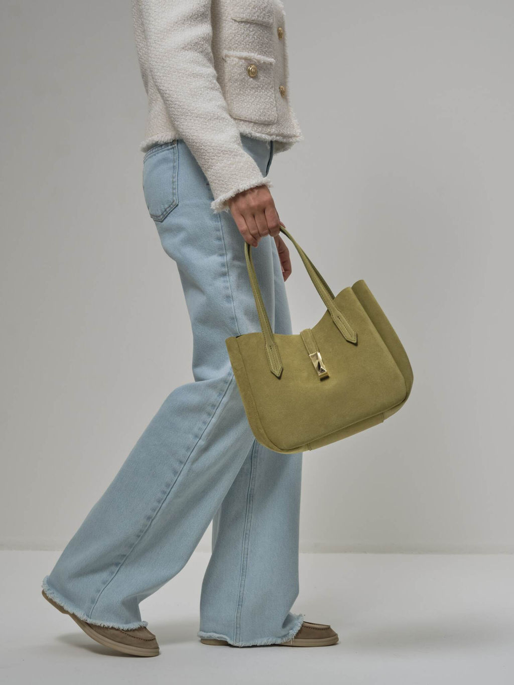 Замшевая сумка Sophie DBR 31059 киви  фото 5