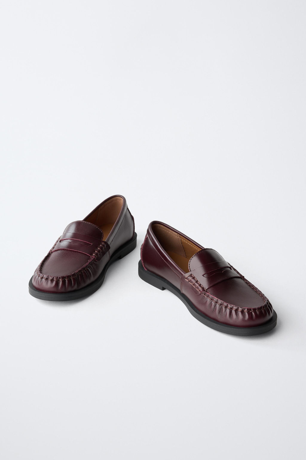 LEATHER LOAFERS - Zara фото 4