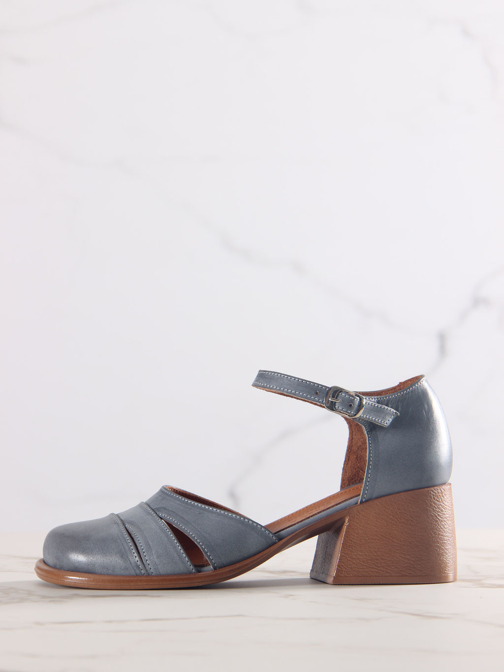 Босоножки 5032.23663be.Серый вакса+коричневый