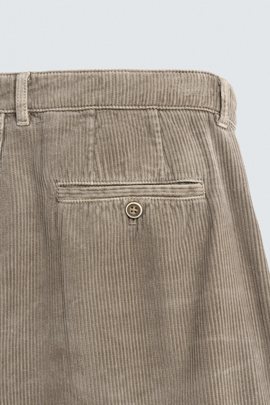 LIMITED EDITION WIDE-LEG CORDUROY BERMUDA SHORTS - Zara фото 16