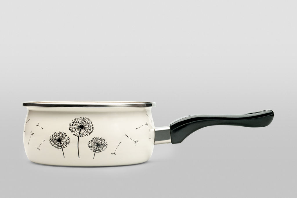 КОВШ ЭКСКЛЮЗИВ С БАКЕЛИТОВОЙ РУЧКОЙ БЕЗ КРЫШКИ ОДУВАНЧИК 1,6 л (16 см) - Metrot фото 2