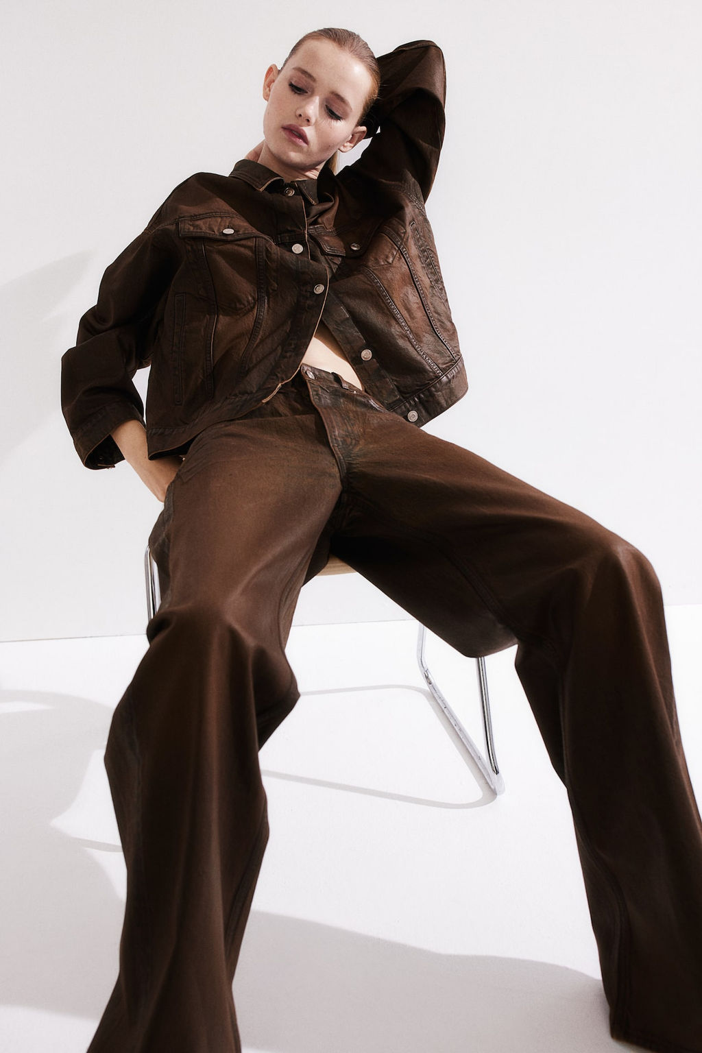 Pantalon revestido de sarga