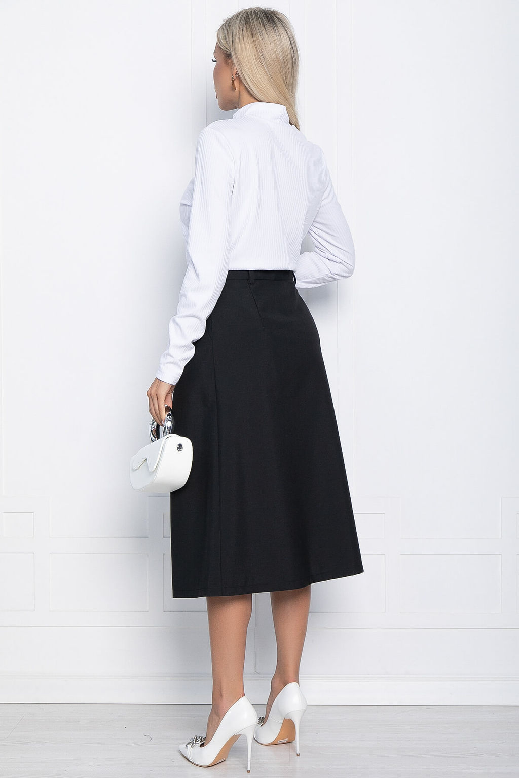 Юбка миди Всегда на отлично (черная) Ю14723-2М - Lt collection фото 3