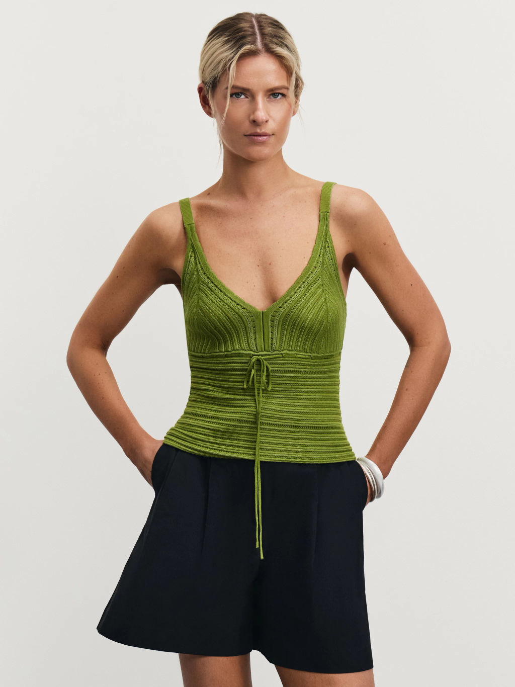 Вязаный топ из вискозы / Zarina  фото 7