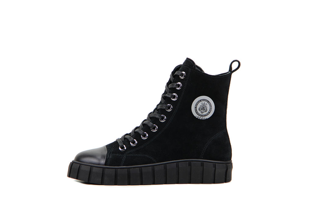 Ботинки 215.1918bl.Black w/Шерсть