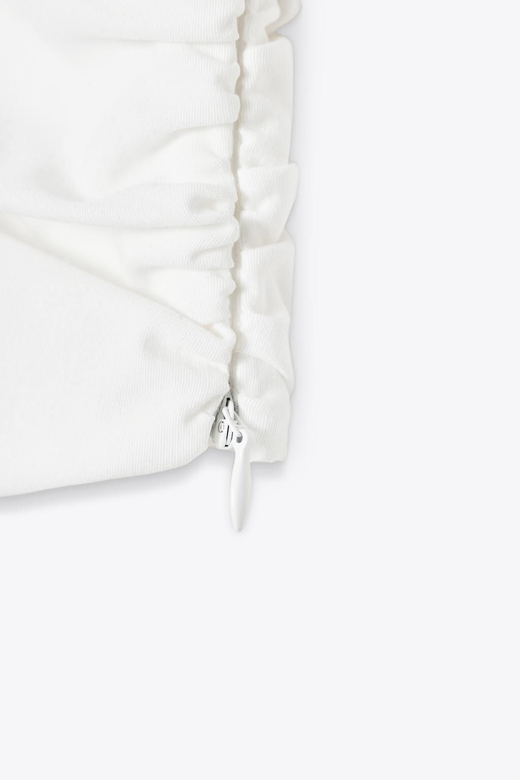 DRAPED CROP TOP - Zara фото 6
