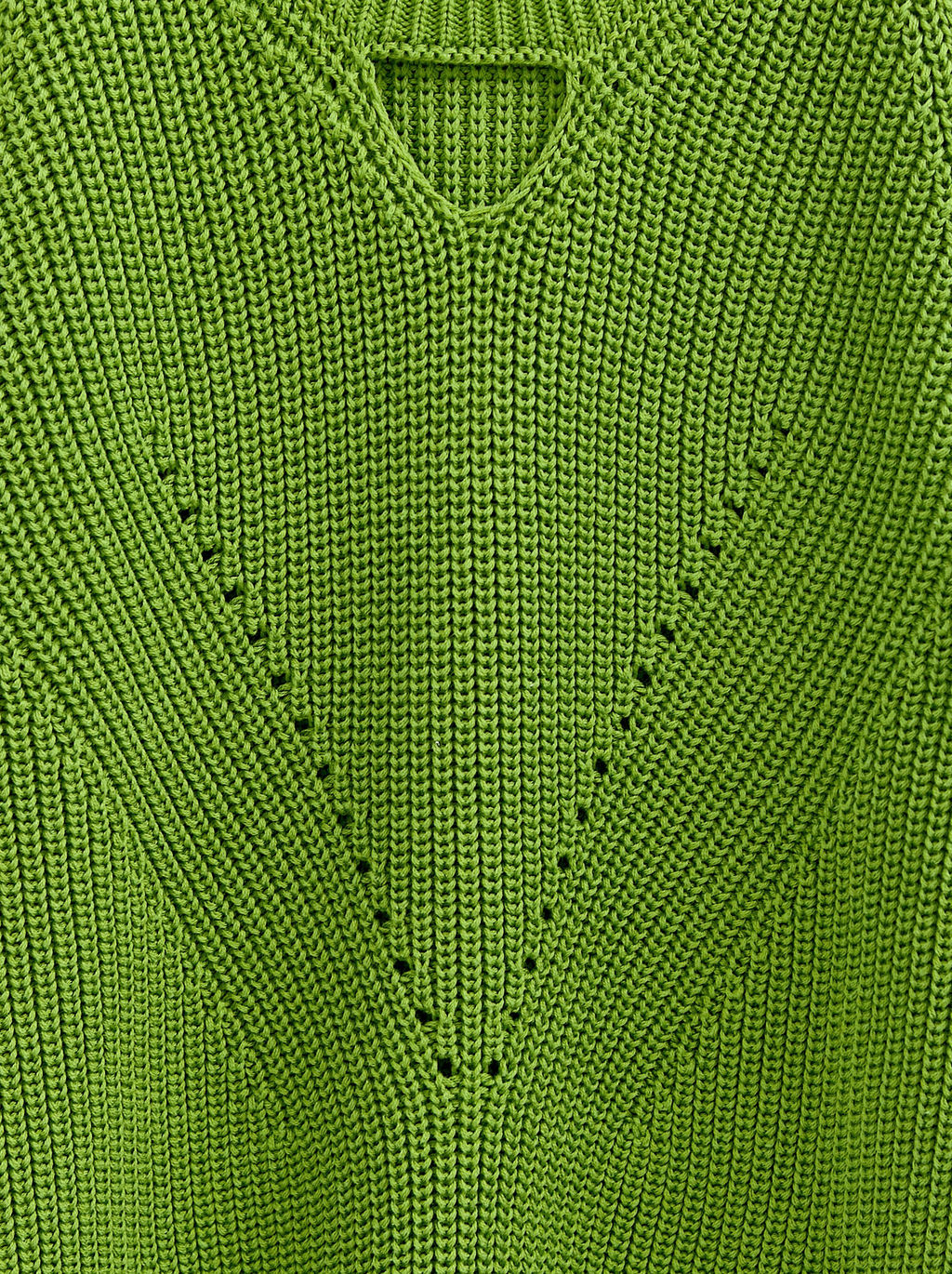 CONTE LDK 288 Фактурный джемпер с V-образным декоративным вырезом green - Conte elegant фото 4